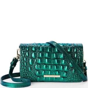 Brahmin Minuette mystic green Melbourne leather firm price